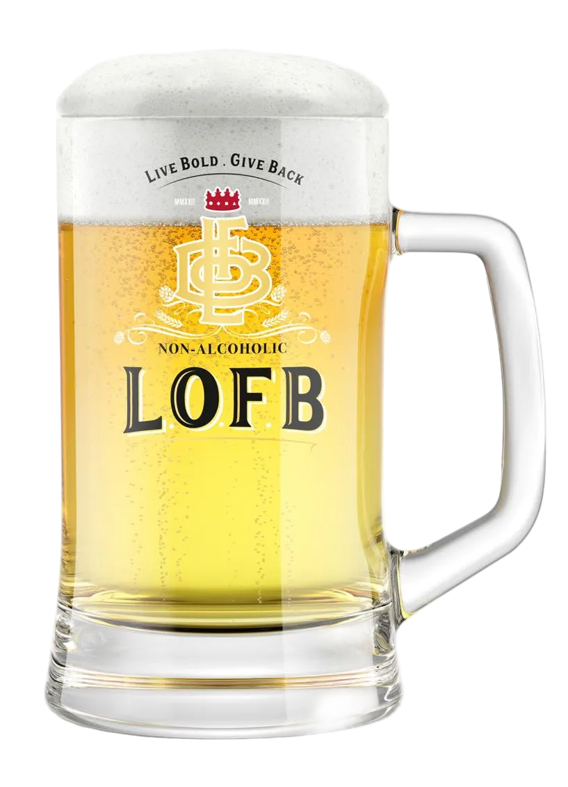 Pint of LOFB non-alcoholic beer